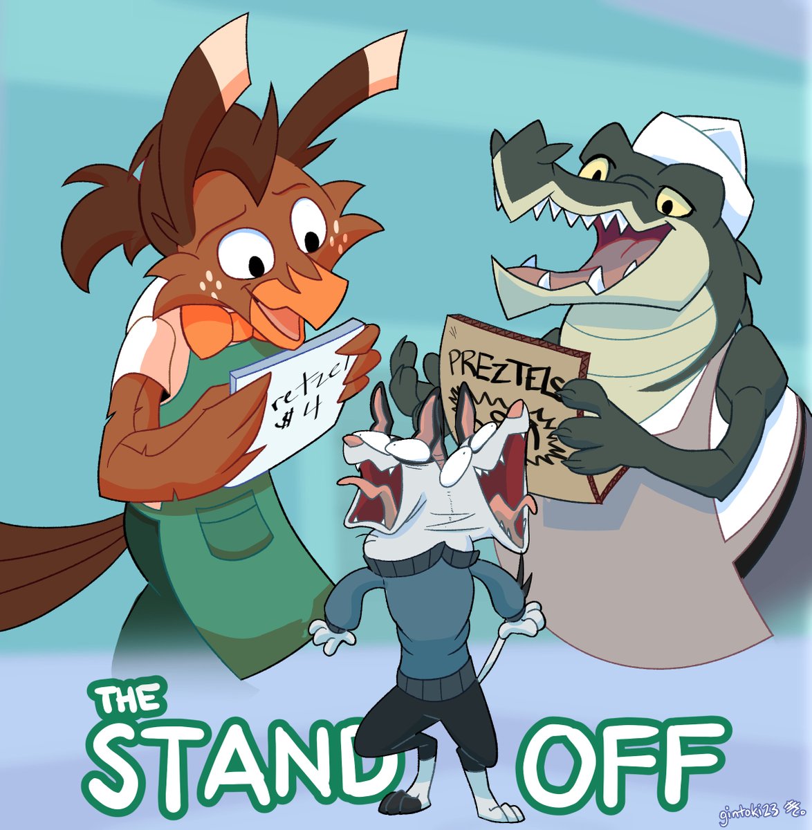 Short 02 is OUT! Introducing Carv and customer Jasper! I had a ton of fun doin' the crazy expressions. C: Link to short in reply! ⬇️
