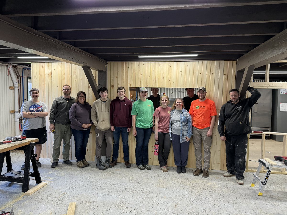 Praise the Lord for supporting churches of @fernwood_camp! One of our supporters came to purchase material’s and  install a wall with serving windows as part of our kitchen remodel. Thank you Meadowdale Baptist!
