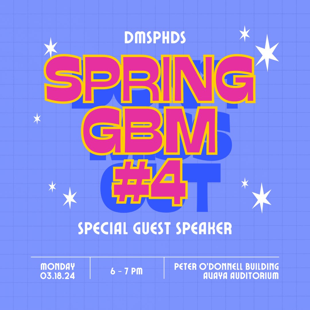 GBM 4 this Monday!