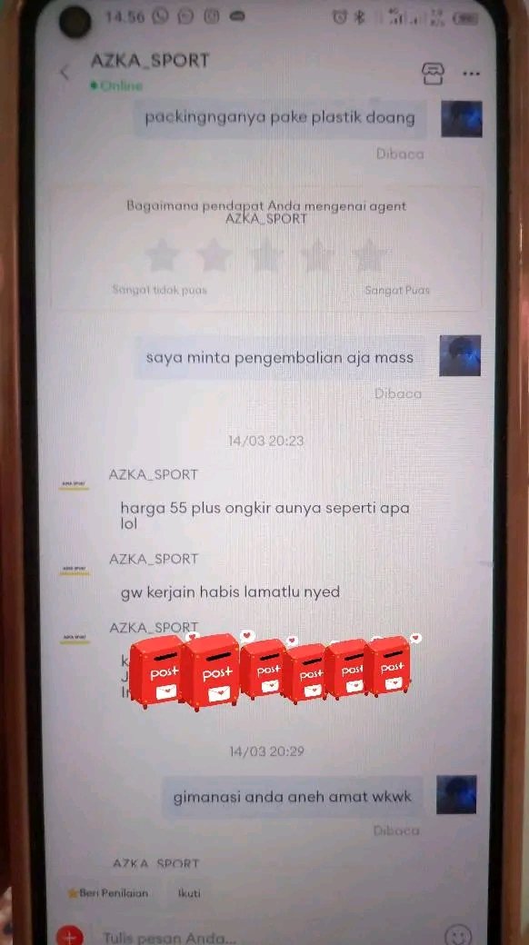 fanny_idn's tweet photo. Tolong bantu up dong seller macam ni enaknya diapain. Kesabaranya setipis tisu dibagi 7😭🤣 bukannya sadar diri malah nerror pembeli. Nemu di beranda fb #viral #Lazada #terrorisme #bantuup https://t.co/rt413Iy6oH