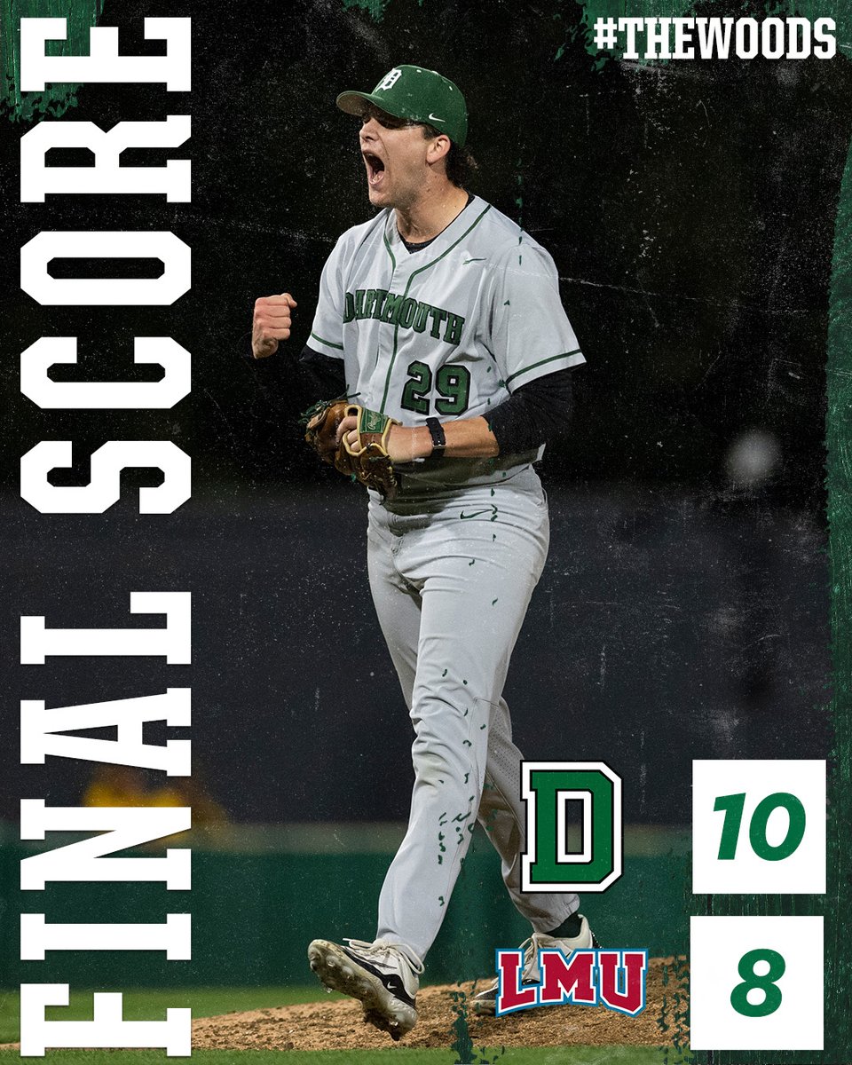 Back in the win column! The Big Green wrap up the series with the Lions tomorrow at 4 p.m. EST. #GoBigGreen