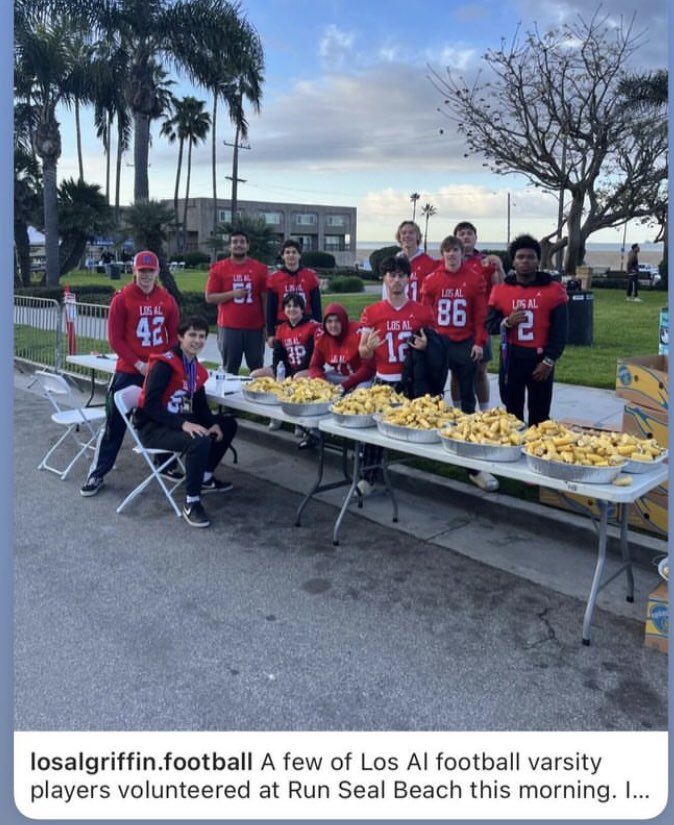 ‘24 Run Seal Beach & Kids Fun Run
@LosAlFootball
#losalgriffins
#givingbacktothecommunity