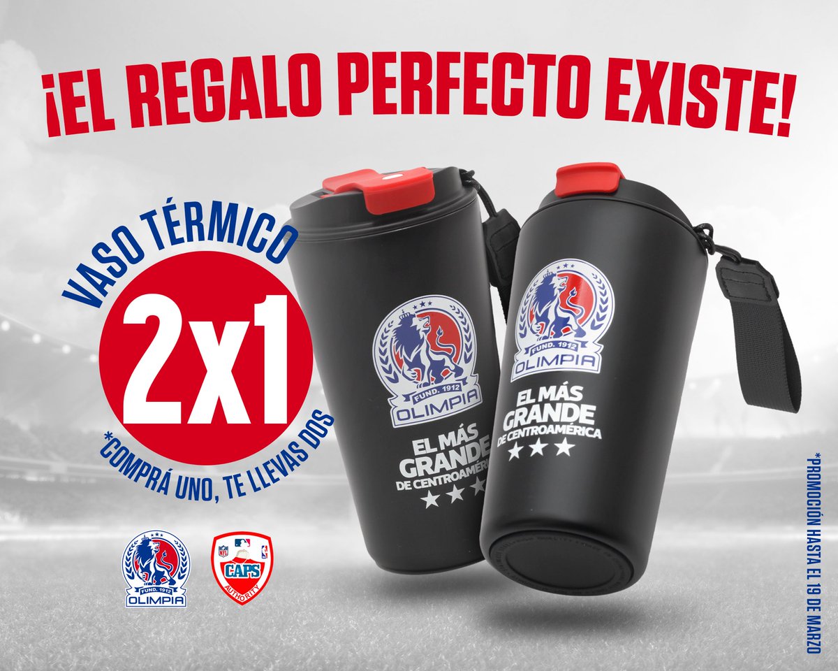 ¡El regalo perfecto para este Día del Padre te está esperando en Caps Authority Cascadas Mall! 🤩

Por el precio de uno, llevate dos vasos térmicos del #ReyDeCopas. 🦁 

*Promocion válida hasta el 19 de Marzo