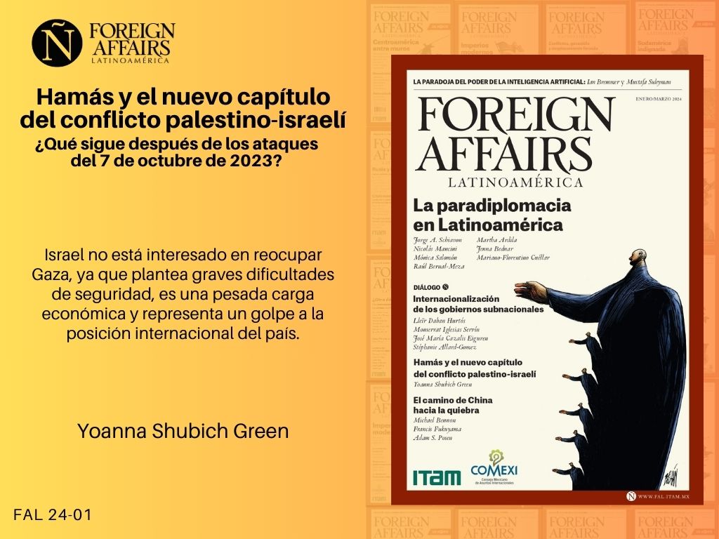 Foreign Affairs Latinoamérica (@foreignaffairsl) on Twitter photo No te pierdas en la #NuevaFAL el artículo "Hamas y el nuevo capitulo del conflicto palestino-israelí. ¿Qué sigue después de los ataques del 7 de octubre de 2023?" de Yoanna Shubich Green (<a href="/yoannashubich/">Yoanna Shubich Green</a>) bit.ly/3HtWWHG No te pierdas en la #NuevaFAL el artículo "Hamas y el nuevo capitulo del conflicto palestino-israelí. ¿Qué sigue después de los ataques del 7 de octubre de 2023?" de Yoanna Shubich Green (<a href="/yoannashubich/">Yoanna Shubich Green</a>) bit.ly/3HtWWHG
