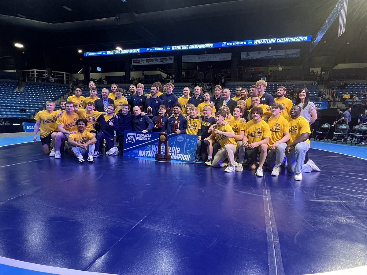 The 2024 NCAA Division II National Champions @UcoWrestling