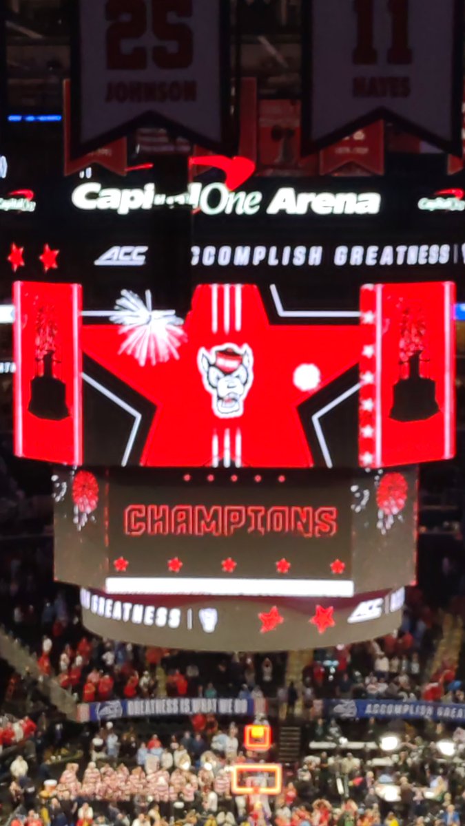 willmpolk's tweet photo. .@NCState 5 wins in a row! Your 2024 ACC Tournament Champions! NC State Basketball First one since 1987!! https://t.co/GGV9F4deDL