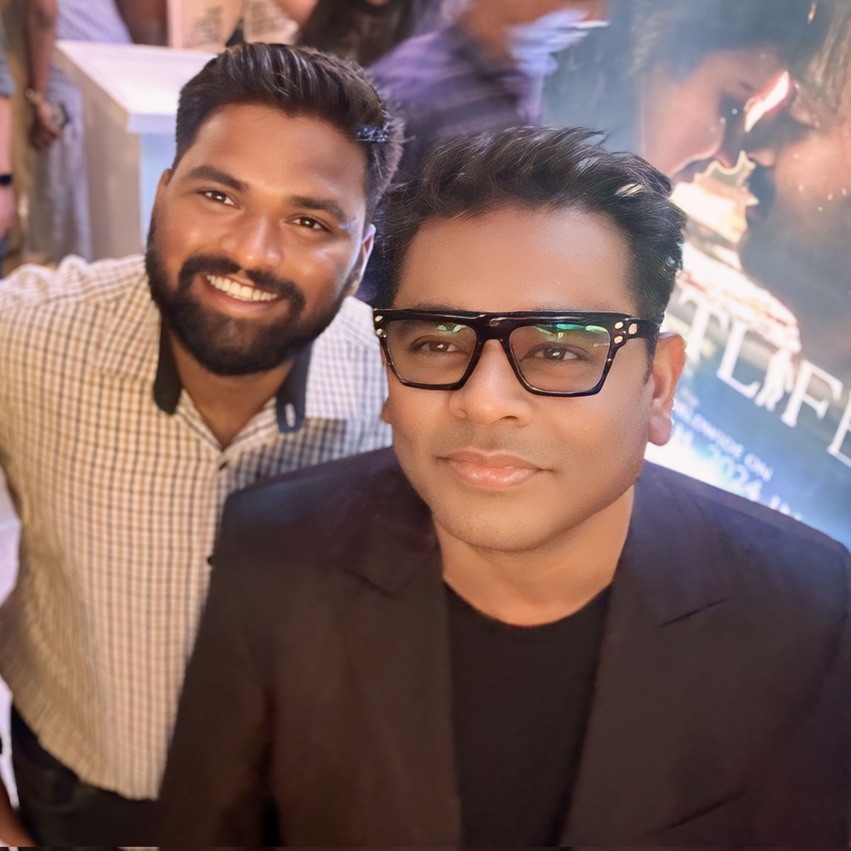 Clicked with Music Maestro, Grammy Winner & an Inspiration to many @arrahman Post #GoatLife Hindi Press Conference #PwnSakat #ARRahman #ARR