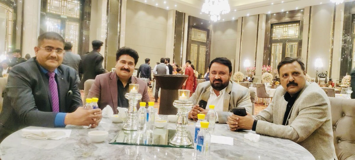 Attended the reception ceremony of nephew of Shri @ROOPCHAUDHARY ji Senior BJP Leader & former MLA along with Shri @journoras ji & Shri Azad Singh Bhadana ji. Thank you @h_c_pandey for sharing the picture.