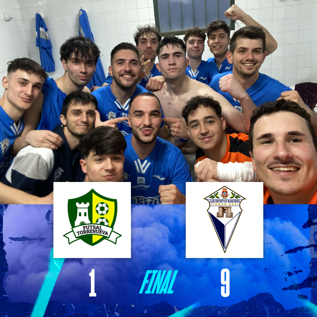 ⚽ ¡VICTORIAAAA!

🆚 Futsal Torrenueva

⚽ Mario (3), Hugo, Borja (2), Eloy (2) y Juan Moraga.

#AupaManchego 🔵⚪