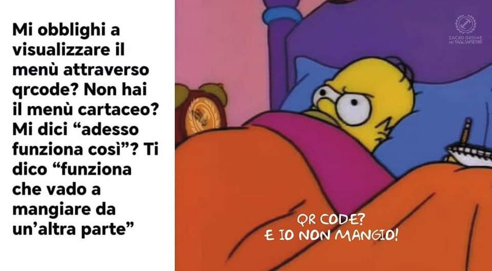 Matteobluetooth's tweet photo. Ora scriverò il mio dissenso su un social dove ho sottoscritto le condizioni generali e la privacy senza leggere 😂
#NoQRCode https://t.co/Lk9X0denxp