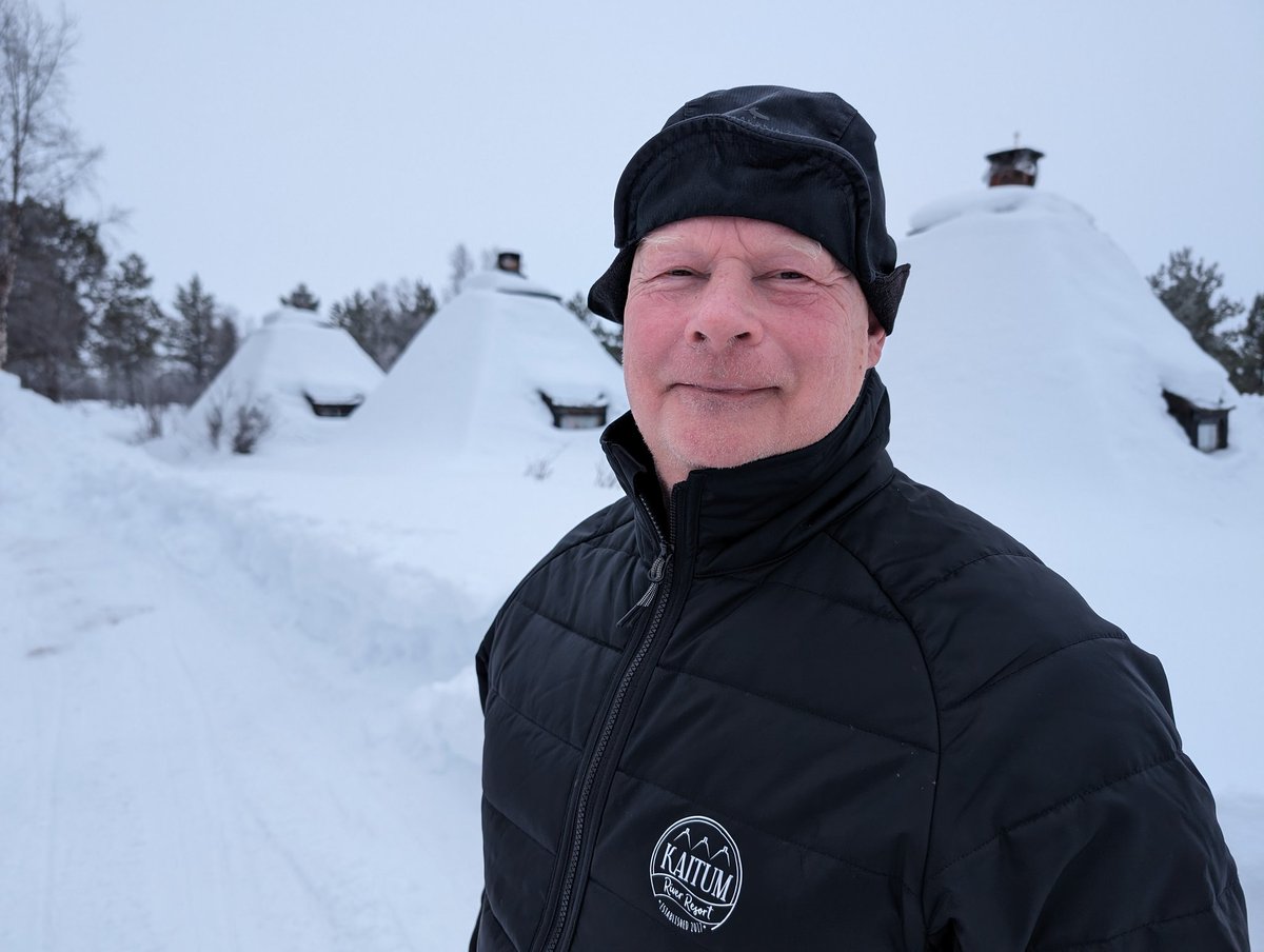 Staying in these Swedish Bothies, which were used as schools for Sami children in the 1920s. Now protected historic buildings, they are often utilised by locals on hunting and fishing trips but can be booked by passers by. Owner Kurt is planning to renovate in the summer.