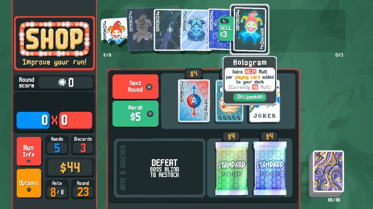 Rayuen's tweet photo. just won Balatro with high card! #NintendoSwitch https://t.co/JT5odQsN7t
