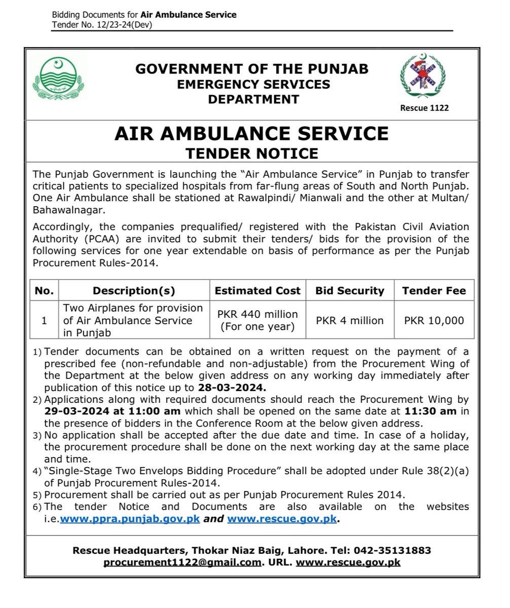 “Air Ambulance Service”, to save lives !
— #CMPunjab #MaryamNawaz 🐅
#HealthcareForAll 
#SavingLives