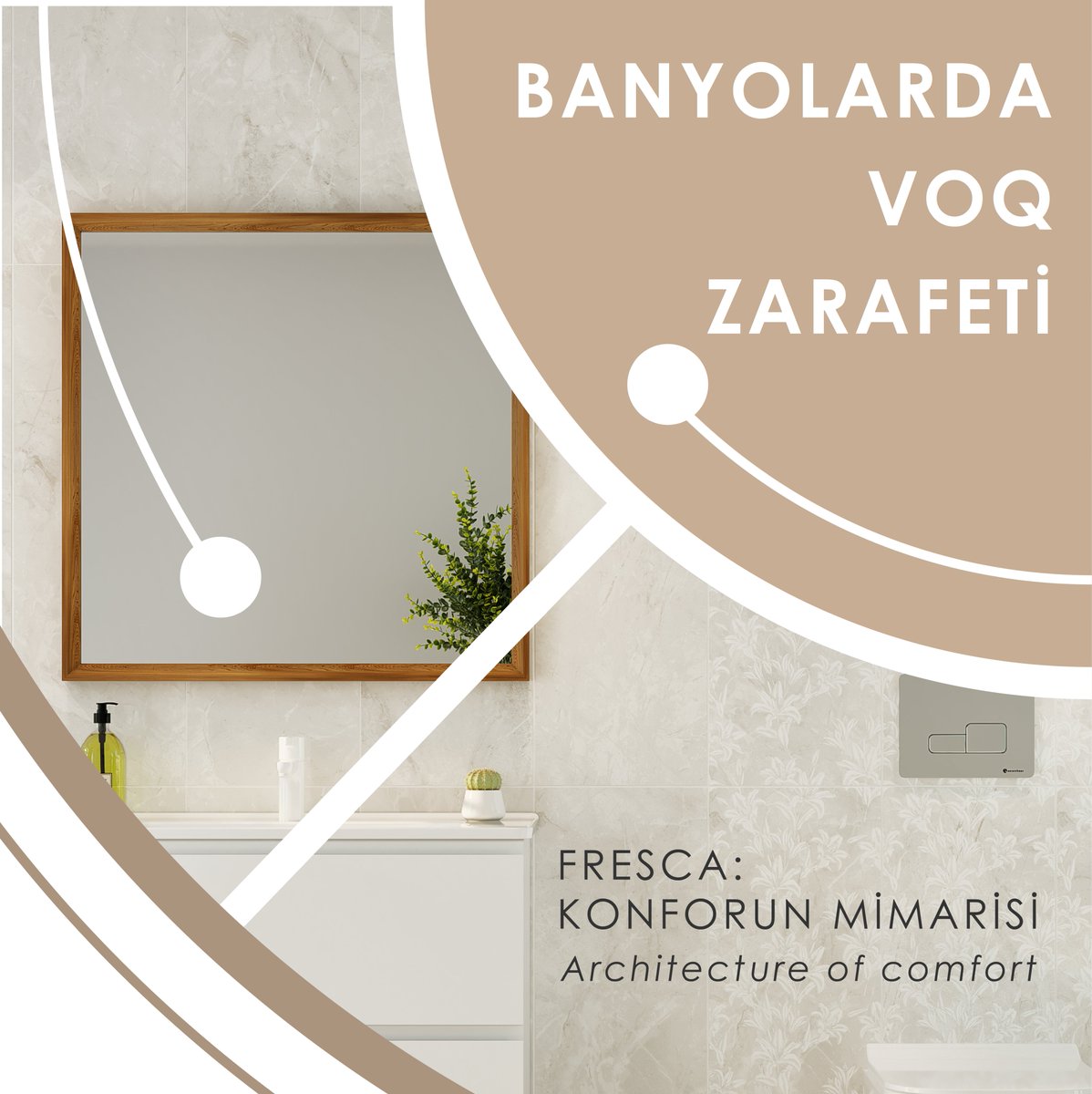 FRESCA : KONFORUN MİMARİSİ I ARCHITECTURE OF COMFORT #voq #voqbagno #lamodainbagno #arredobagno #bathroomfurniture #banyomobilyası #fresca