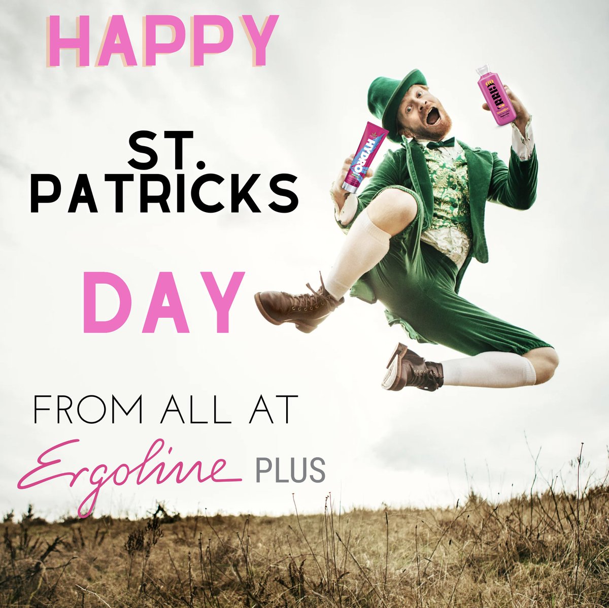 ErgolinePlus's tweet photo. Wishing all our wonderful customers a fun packed St.Patricks Day 🍀
Love from your Ergoline Plus Team x https://t.co/BgJSJZV3Gx