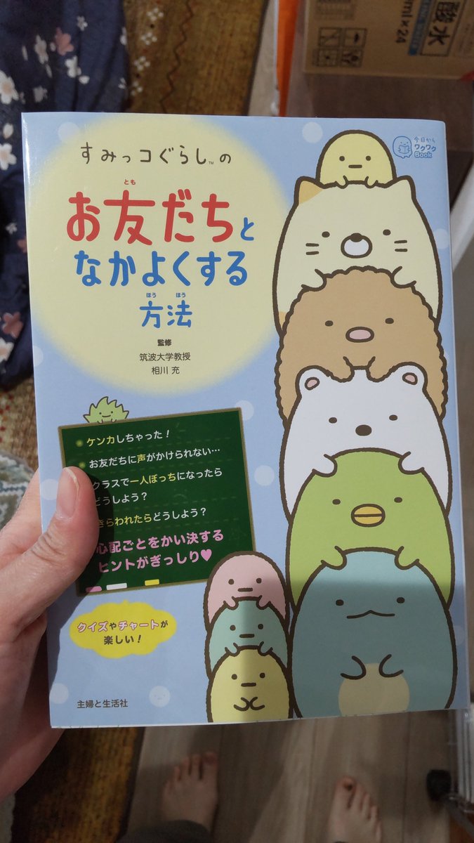 リアル近所に本当に友達がいない(笑)もんだからさ…Twitter無いと本当に孤独になってしまうん…。旦那いてくれるから助かるんだけど、最近思い悩むこと多くてさ…
人間関係について悩んでる人は女児向け人間関係の本読めってまわってきたから買って読んだりしてるよね…(アイアム女児