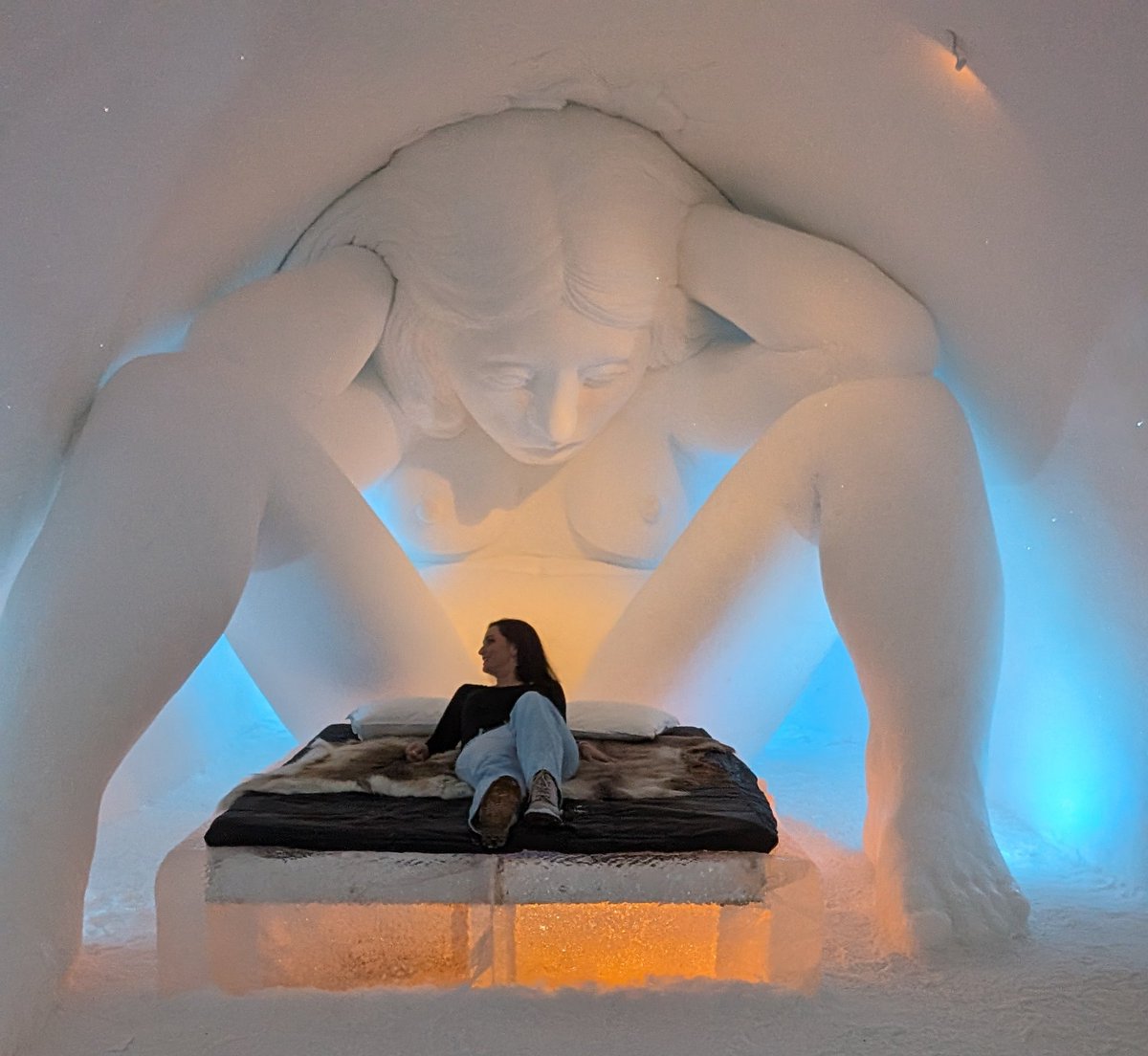 Would you stay in the Ice Hotel in Sweden? Thousands of ice sculptures inside a frozen Narnia castle where guests sleep in themed rooms. Is it cold? Aye, just a bit.