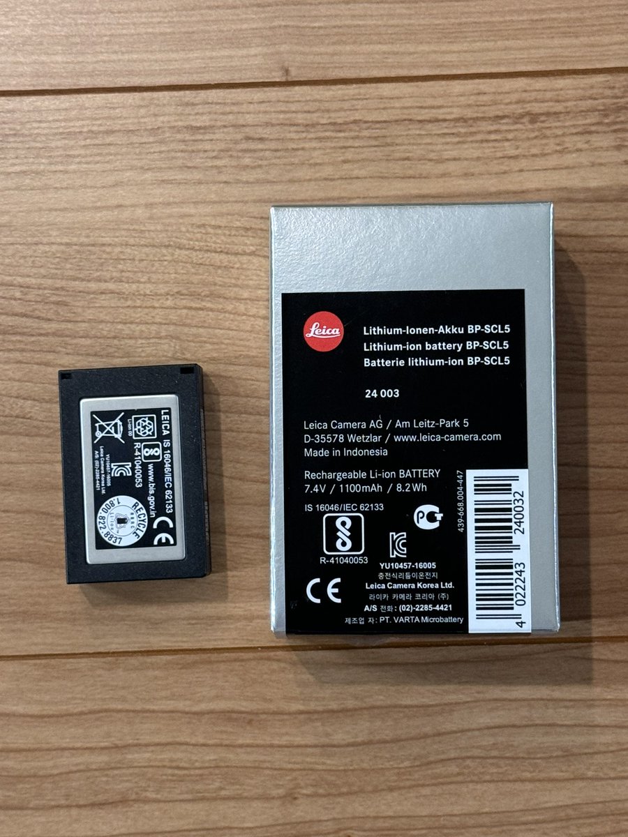 ライカm10用のバッテリーいる人いますか？