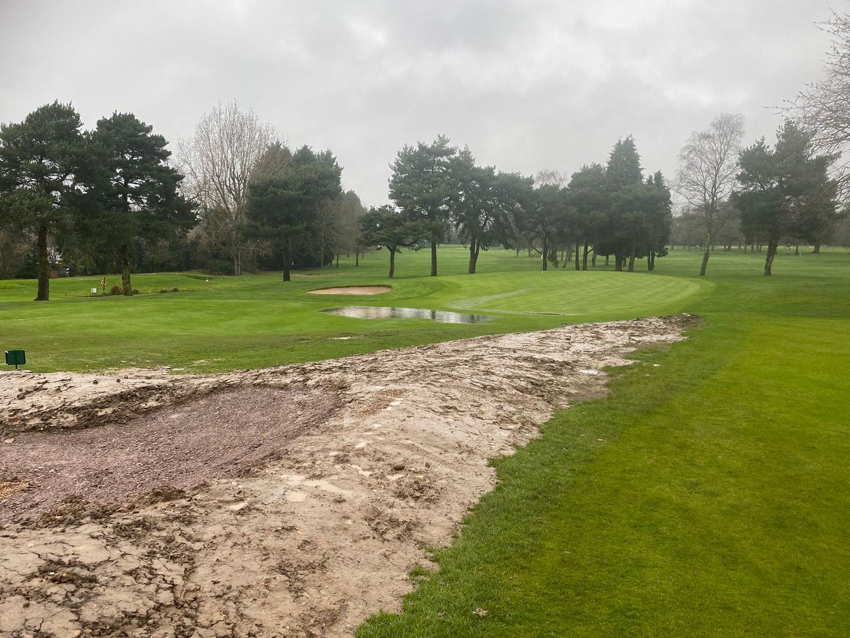 Back to normal! 14mm so far to add to the years total! 293mm this year! We really do need a break in the weather! #rain #golf #courseclosed #golfcourse #turf #greenkeeping