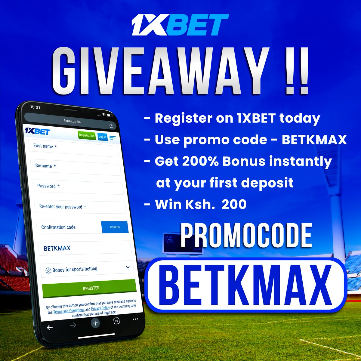 BettKMax's tweet photo. Offer Ends 30th March 

Register on 1xbet 

Link https://t.co/bxShLorZWb

Promo Code BETKMAX 

Retweet and Reply When you are done

Also reply if you are already Registered 

Everyone that Registers Wins Ksh. 200 https://t.co/3mUUrEmW7T