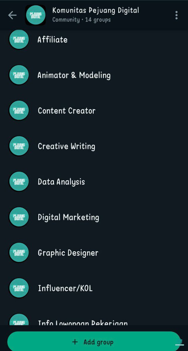 worksfess's tweet photo. Work! Halo guys, temenku baru buka komunitas seputar digital nih. Dalam 1 komunitas banyak grup yg bisa km ikuti sesuai minat km (lihat dipict 😉). Disana kita bakal adain kelas sesuai tema masing2 grup yg di rolling perminggunya, bisa bgt buat kalian yg ingin belajar  (cont..) https://t.co/PZHaUvUNYk