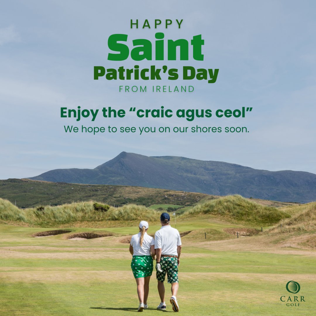 Happy St. Patrick’s Day from Dublin! Wishing you ‘the luck of the Irish’ on the course this year to help you sink your putts and go low. Sláinte!