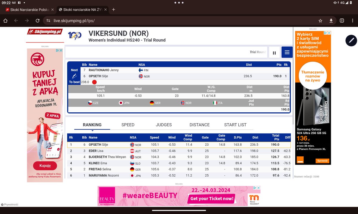 dawid_dukiewicz's tweet image. Należało się jak mało komu - #Opseth🇳🇴 pierwszą kobietą łamiącą barierę 230m na nartach!!!
#skijumping