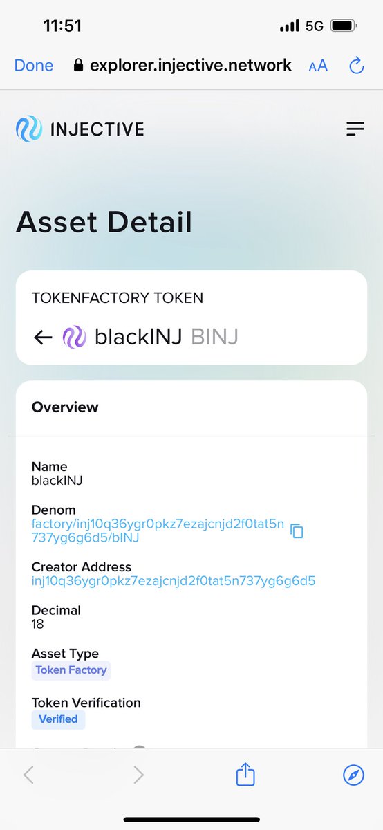 BlackPanther_Fi's tweet photo. blackINJ has been whitelisted as a verified token on the @injective hub and explorer π₯·
Excited to take LSDeFi to the next level on Injective. Get ready to unlock the value of your staked $INJ π₯
LFG! π
$BLACK X $INJ https://t.co/DJayE3Aqh1