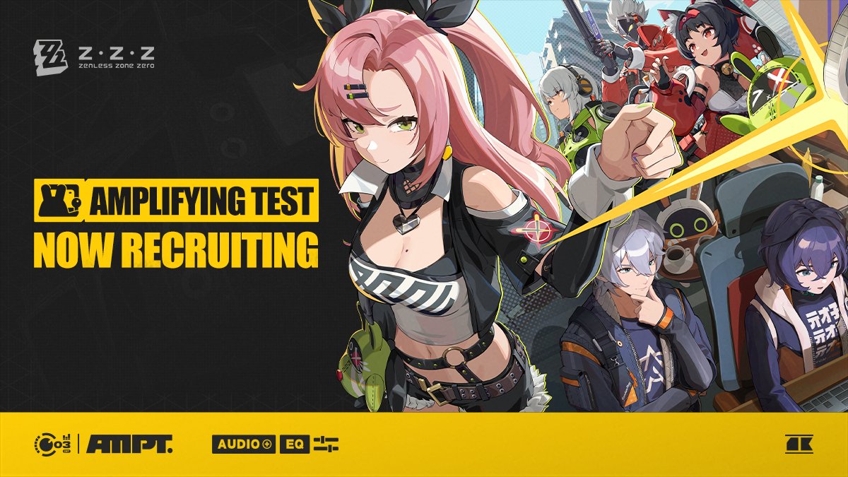 Zenless Zone Zero Amplifying Test Sign-Up Now Open!

All preparations are complete. The application window is now open!

▼ Go to Zenless Zone Zero Sign-Up Page ▼
hoyo.link/2PehFCAL

▼ Test Info ▼
hoyo.link/1FjhFBAL

#zzzero #AmplifyingTest
