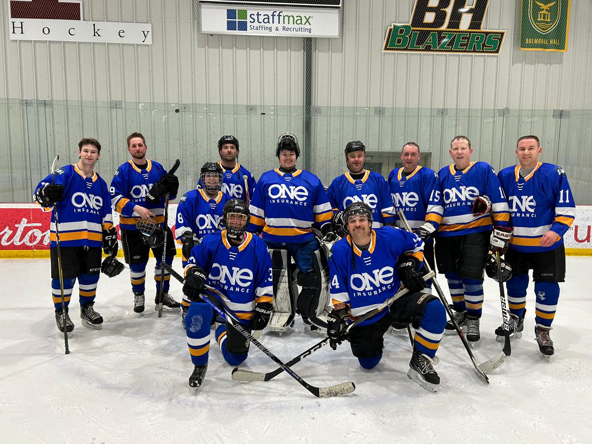 oneinsurancemb's tweet photo. ONE Insurance had an amazing time participating in the 2024 Grain Challenge tournament @hockeyforallctr! 🏒

We lost our last game 3-2 in overtime.

Thank you to everyone who made the 2024 Grain Challenge tournament a memorable experience! #ONEInsurance #GrainChallenge #MakeAWish https://t.co/1ATDiguDj2
