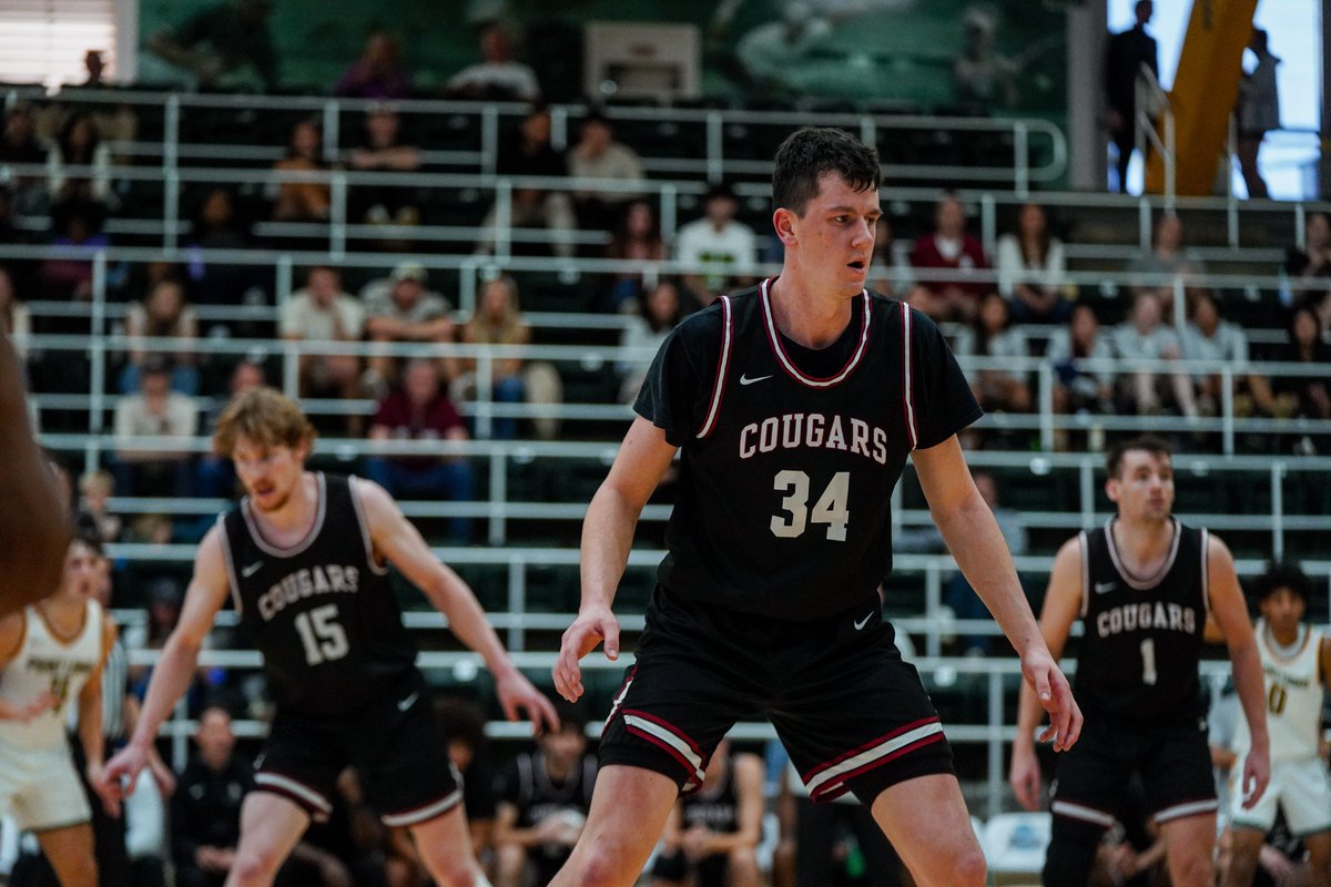 ThePacWest's tweet photo. The insanity continues! @APUCougars is on to the NCAA West Region finals with a 82-74 semifinal win over Central Washington. APU has beaten the higher seed in five straight playoffs game and will now try and make it six against CS San Bernardino on Monday at 7 pm. https://t.co/mh4UVAyTBK