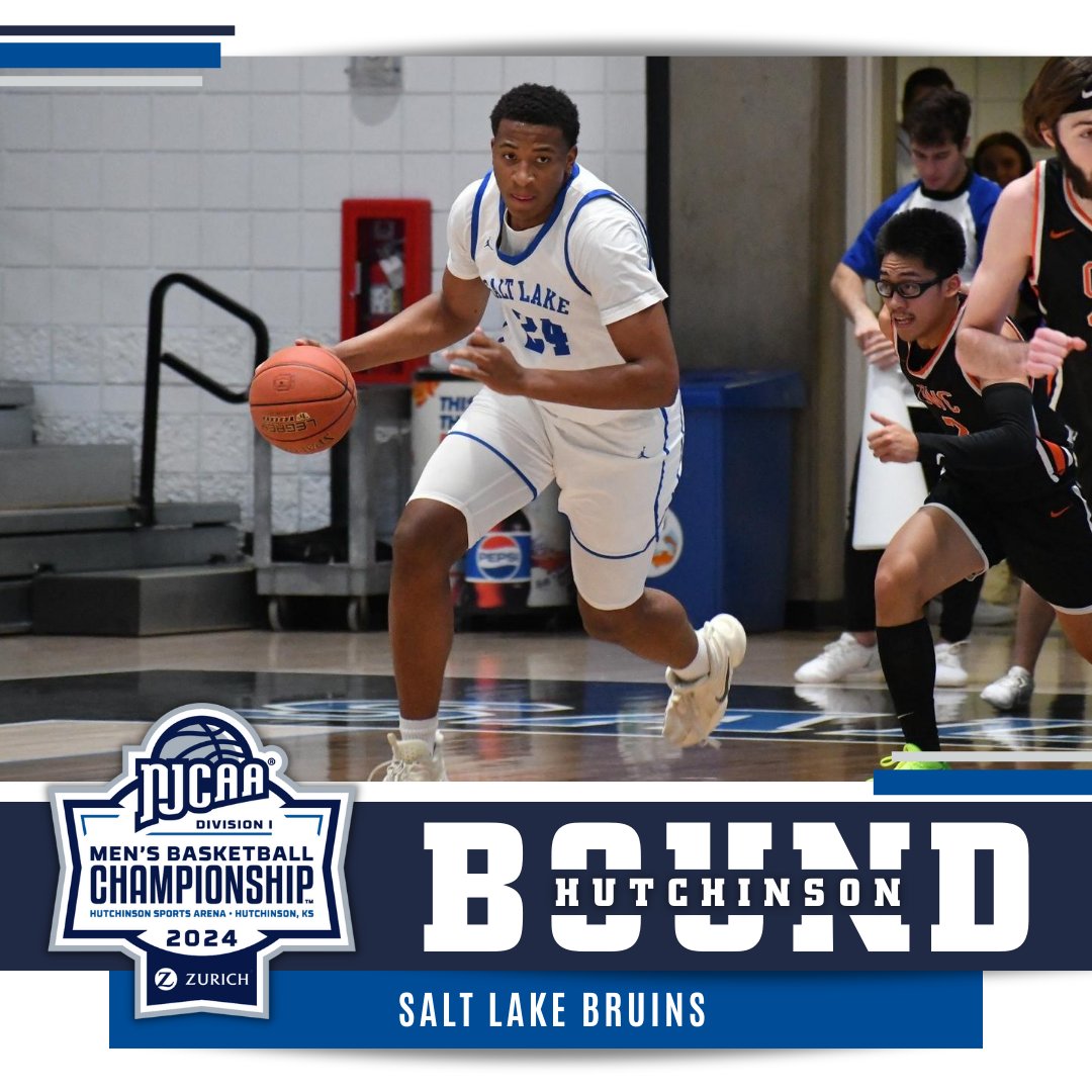 The final automatic qualifier is IN. 🎟️👊 Salt Lake claims the final district spot in the 2024 #NJCAABasketball DI Men's Championship after defeating Eastern Arizona in the West District Championship game. 💪 njcaa.org/sports/mbkb/20…