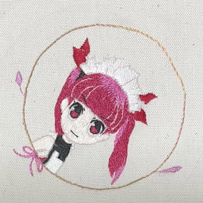 #これだけで何りなかわかったら強者#ケムリクサ #キャラ刺繍 