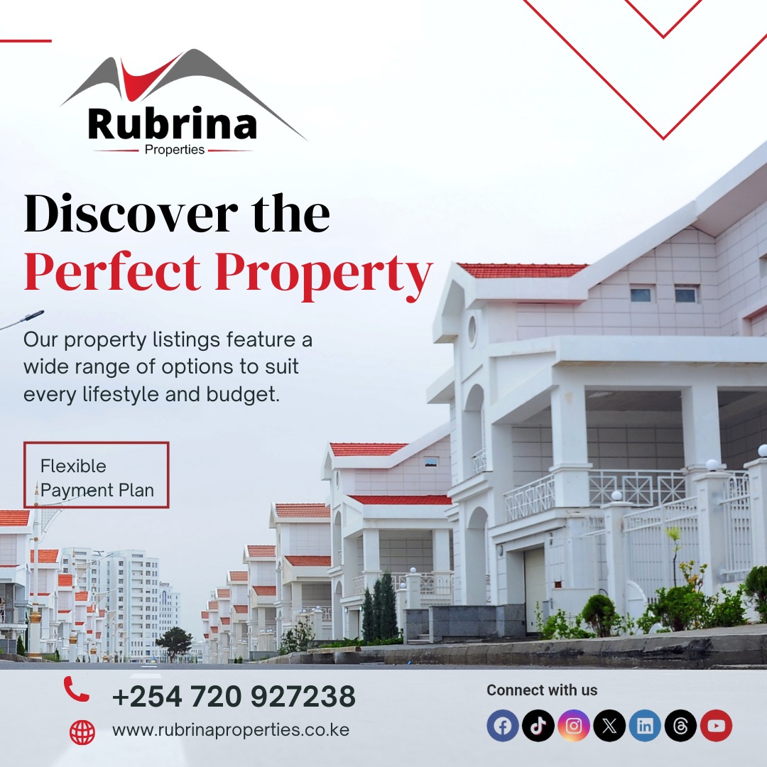 Thank you for keeping it Rubrina properties, remember to Visit our website rubrinaproperties.co.ke for listings in Nairobi.
.
.
.
#realestate
#kenya #nairobikenya #rio #diaspora #investment #property #house