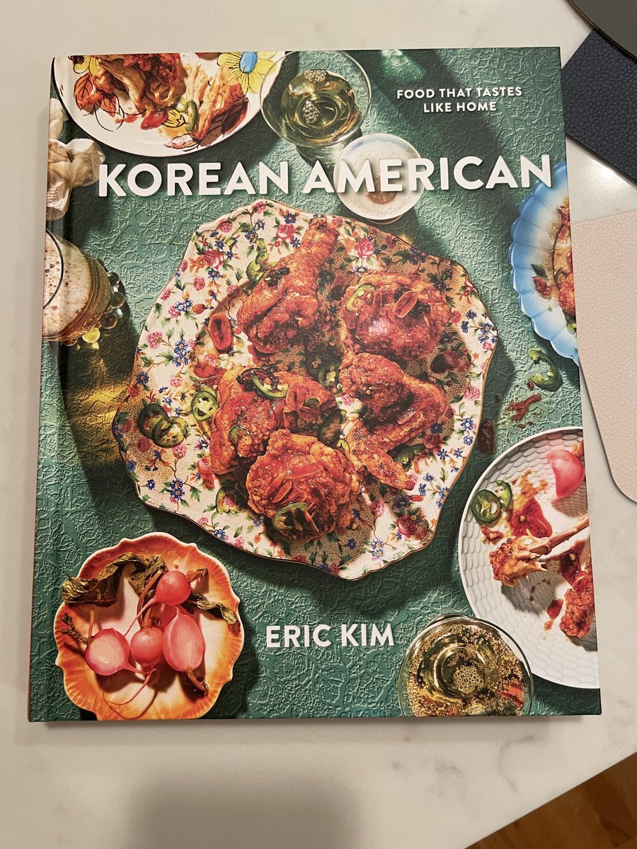 Eric Kim @ericjoonho Korean American for cook book book club was sooooooo good 😙