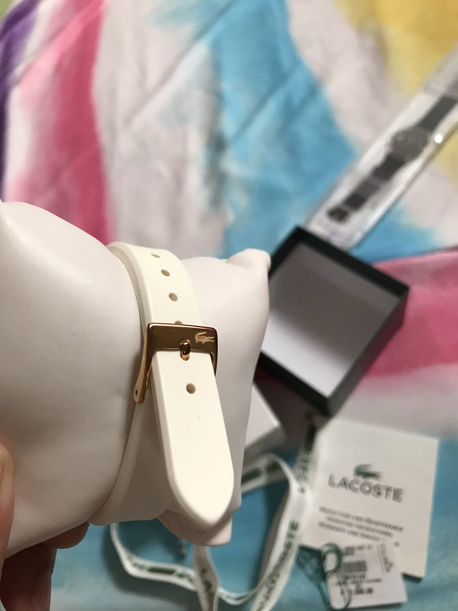 shirobabyx's tweet photo. wts lfb! 

lacoste 🐊 watch complete with box and manual https://t.co/2tAt5iXmOg