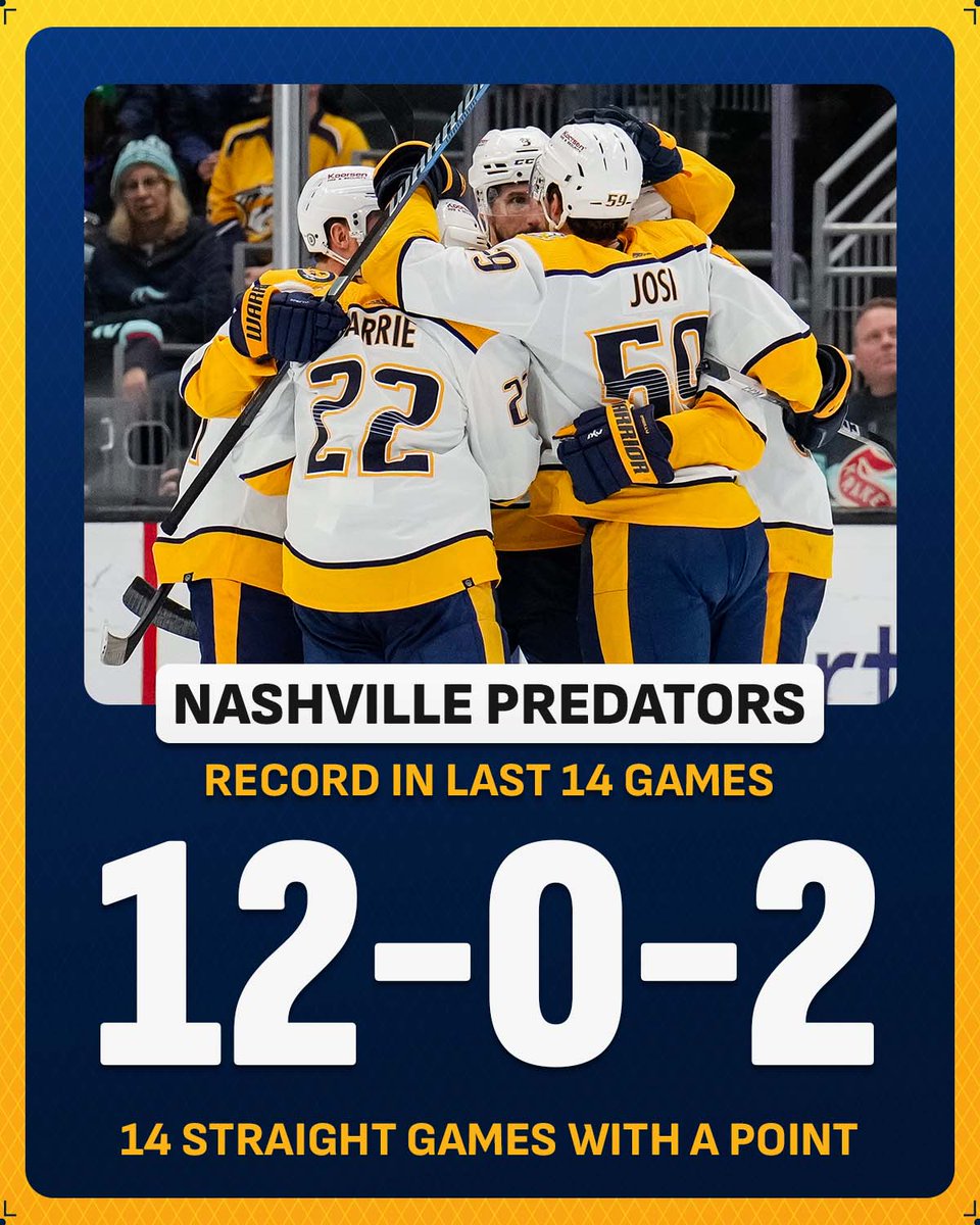 NHL's tweet image. How about those Preds?... 📈