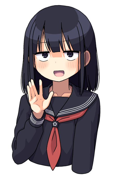 ワンドロセーラー服ジト目三白眼女子高生今日からSkebのリクエストを請けはじめますが、未投稿のワンドロ絵がまだ少し残っているのであと数日ワンドロ絵の投稿を行います 