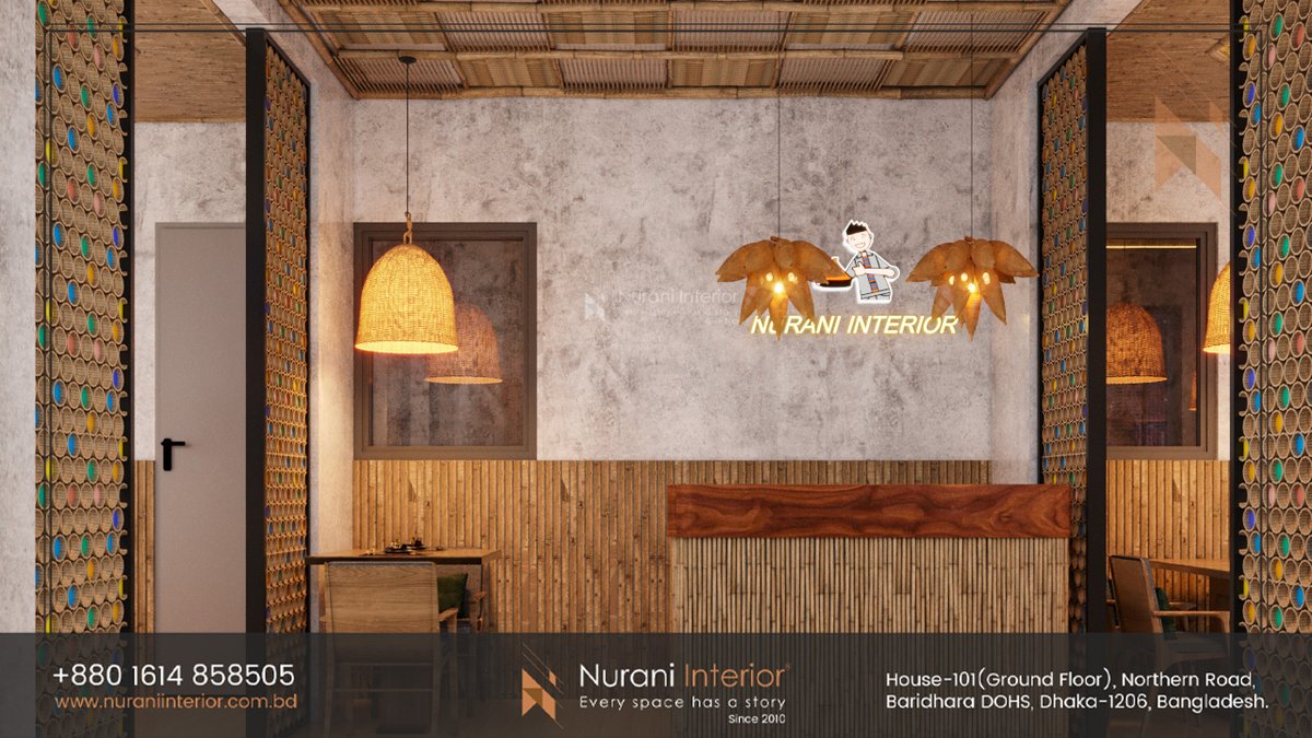 InteriorNurani's tweet photo. Step into our restaurant interior in Gulshan-2, where every detail whispers the tranquility of nature, crafted entirely from sustainable bamboo. Indulge in a dining experience that merges elegance with eco-consciousness.
Contact us today at 01614-858505, 01958-600100 https://t.co/Czl05x98Qo