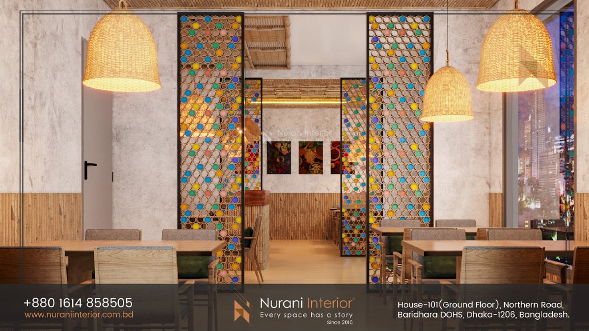 InteriorNurani's tweet photo. Step into our restaurant interior in Gulshan-2, where every detail whispers the tranquility of nature, crafted entirely from sustainable bamboo. Indulge in a dining experience that merges elegance with eco-consciousness.
Contact us today at 01614-858505, 01958-600100 https://t.co/Czl05x98Qo