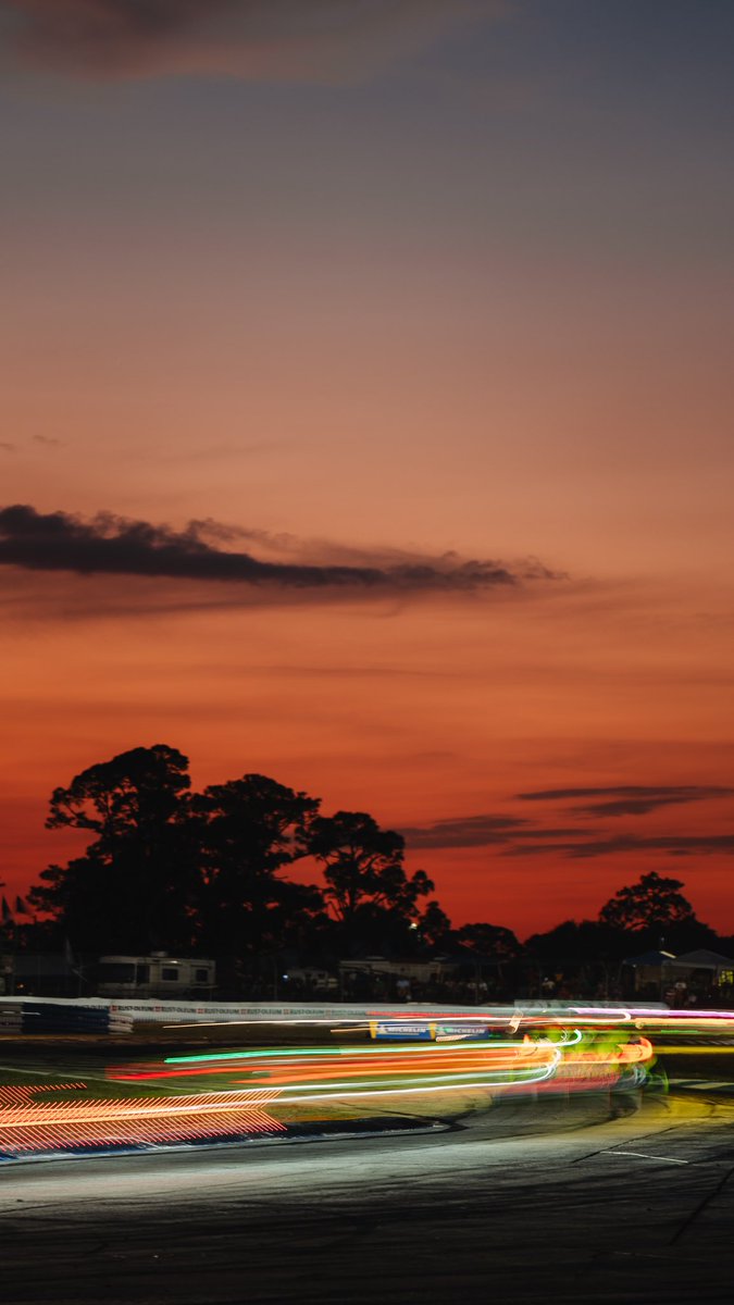mobil1racing's tweet photo. There’s nothing like when the sun sets at @sebringraceway.

#Sebring12 https://t.co/nB7tZdnd1e