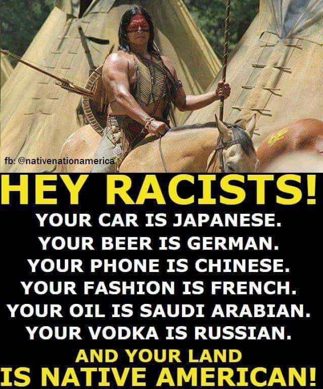 Road_trippn's tweet image. #SupportNativeAmericans
THEY WERE HERE FIRST FFS!!