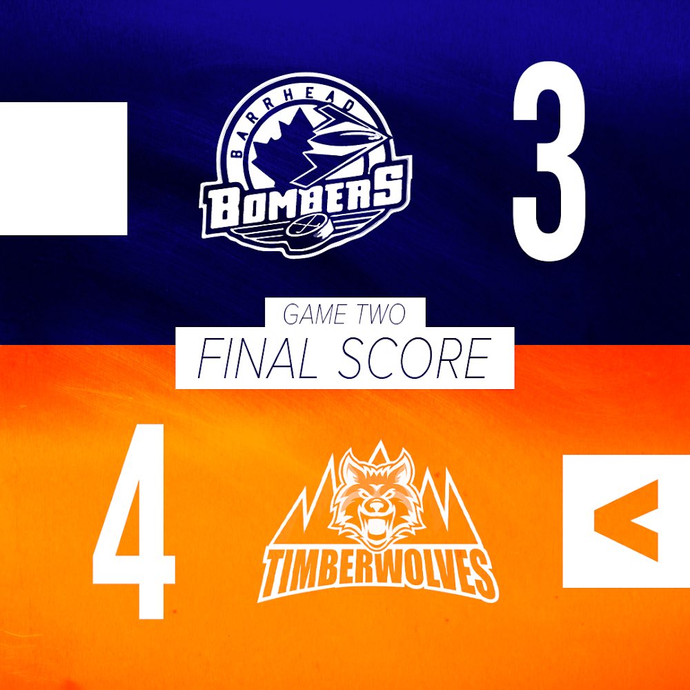 Final score from game two.  Tomorrow afternoon will see the series decided with a 2pm puck drop!