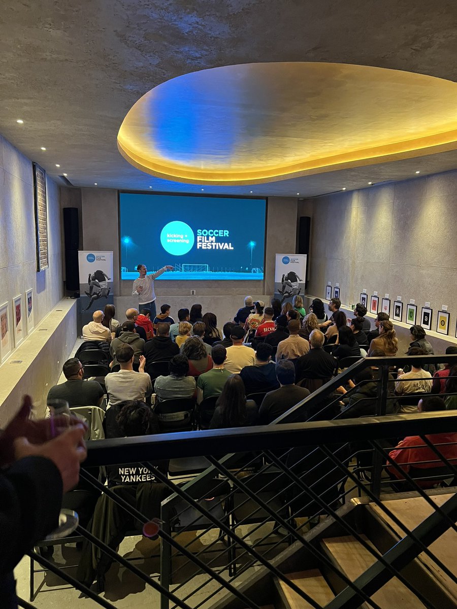 KSFilmFest's tweet photo. Thank you, New York! Another amazing festival in the books. 

Closing night was one for the ages: great films, friends, and fun — incl a late-night kickaround in the screening room while a Maradona doc played on the screen. 

See you next year! https://t.co/jNUUSzLIBM