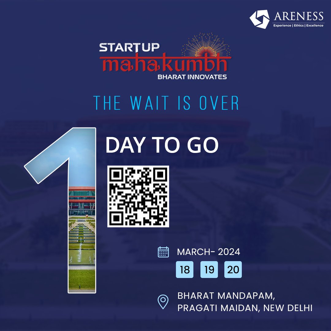 Arenesslaw's tweet photo. Hurray! 1 day to go.

Join Us at Startup Mahakumbh of India!
Event: 18th-20th March
Booth number: GA- 02 35

#startup #startups #startupmahakumbh #startupbusiness #areness #arenessstarups #advisory #BharatInnovates #FutureEntrepreneurs #EmergingStartups #startupecosystem https://t.co/TgnZWalE95