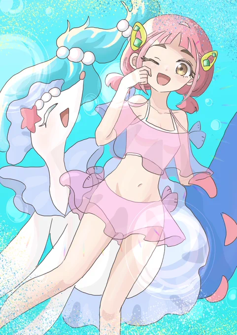 タロちゃんとアシレーヌ 