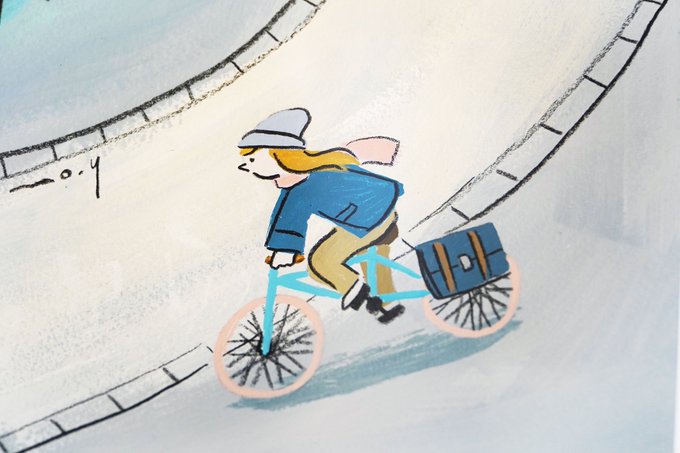 「bag bicycle」 illustration images(Latest)