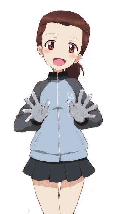 タミちゃんのチャームポイントはやっぱり軍手(?手袋?)だったんや(予告に出た直後に描いたタミちゃん)! 