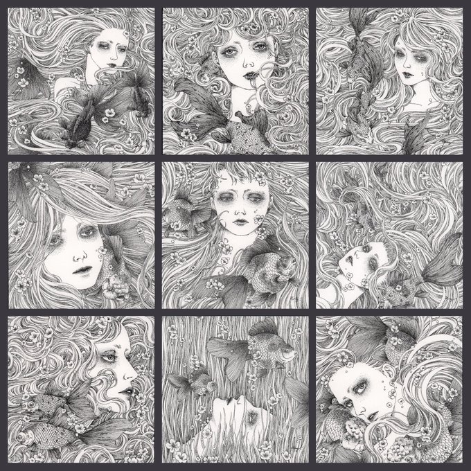 わたしのことをわすれないで

100x100mm / series of 9 drawings
pen, sumi, paper

#ペン画 #丸ペン #illustrationart 