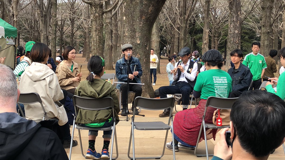 menscap's tweet photo. ぱとりさんの笛講座やってますね〜@代々木公園
#セントパトリックデー https://t.co/OJqolw3nIw